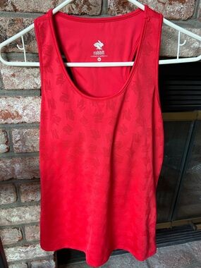 Rabbit racerback performance running Tank Top women’s Size L